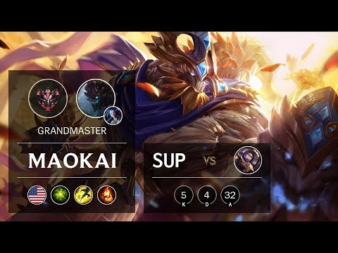 Maokai Support vs Blitzcrank - NA Grandmaster Patch 9.15