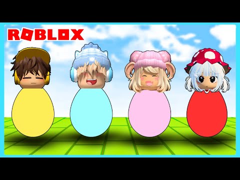 My Sister and I Were Cursed to Become Eggs in Roblox ft @Shasyaalala