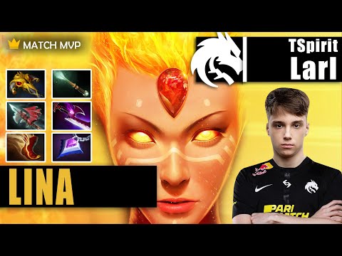 Lina Mid | Tspirit.Larl | HOW TO OWN MID LANE WITH LINA 7.32D IMBA BUILD | 7.32d Gameplay Highlight