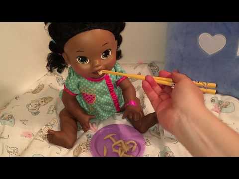 Baby Alive Super Snackin Sara Playdoh Doll Noodles Food and Bottle Video