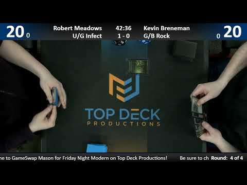 Modern w/ Commentary 1/29/19: Robert Meadows (U/G Infect) vs. Kevin Brenneman (G/B Rock)