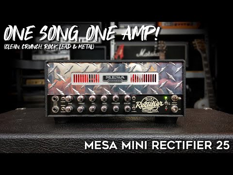 Mesa Mini Rectifier 25! How Versatile Is It? (clean, crunch, rock, leads & metal)