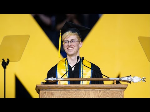 I graduated. And this was my graduation speech.