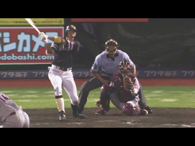 【4回表】早くも猛打賞!! ホークス・福田 本日2本目のタイムリーで相手を突き放す!! 2019/8/14 E-H