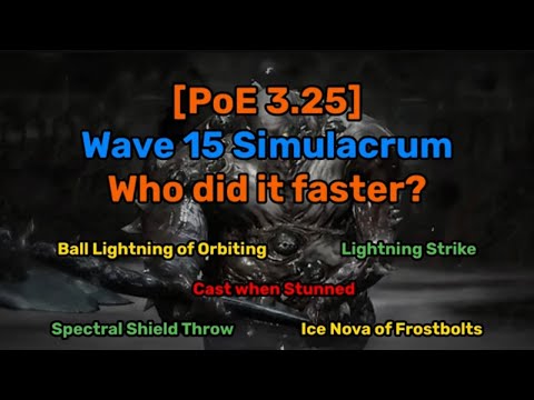 [PoE 3.25] Wave 15 Simulacrum....race?