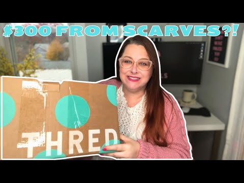I Made $300+ Selling Scarves | ThredUP Scarf Box Results & Profit Breakdown