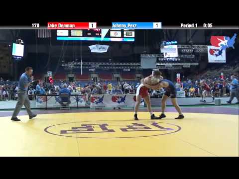 Fargo 2012 170 Round 1: Jake Denman (Ohio) vs. Johnny Perz (Kansas)