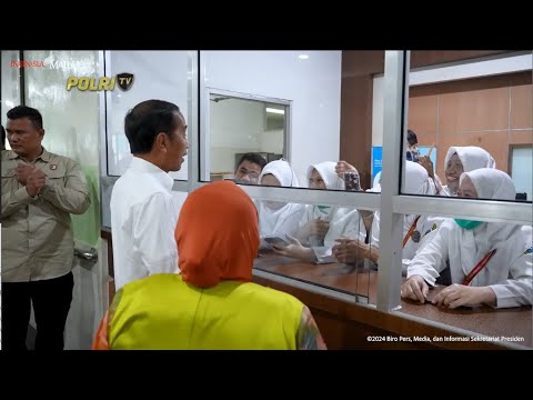 PRESIDEN JOKOWI TINJAU RSUD SULTAN SYARIF MOHAMMAD ALKADRIE