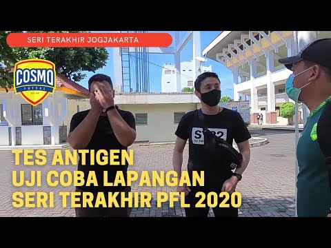 COSMO FC - TES ANTIGEN & UJI COBA LAPANGAN SEBELUM SERI TERAKHIR PFL 2020