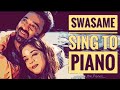Swasame | Thenali | Sing to Piano | Unplugged Karaoke with lyrics | A R Rahman | Athul Bineesh