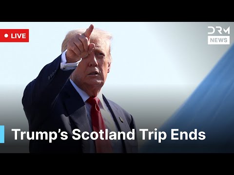 LIVE: President Trump Departs Scotland for White House | AC1G