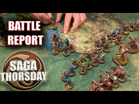 Normans vs Germanic Peoples Video Battle Report with Terry! SAGA THORSDAY 210