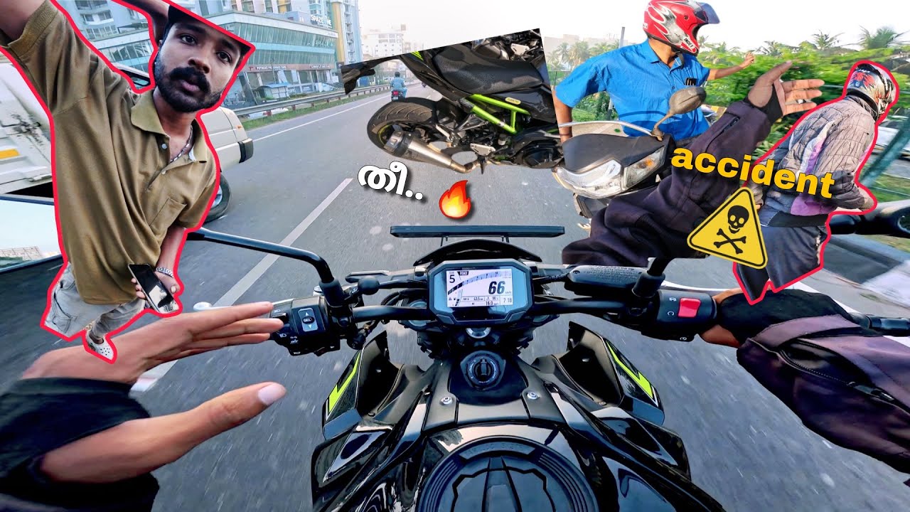 സൗണ്ട് കേട്ട് കിളി പാറി 🔥z900 full system arrow exhaust 🔥 traction 4