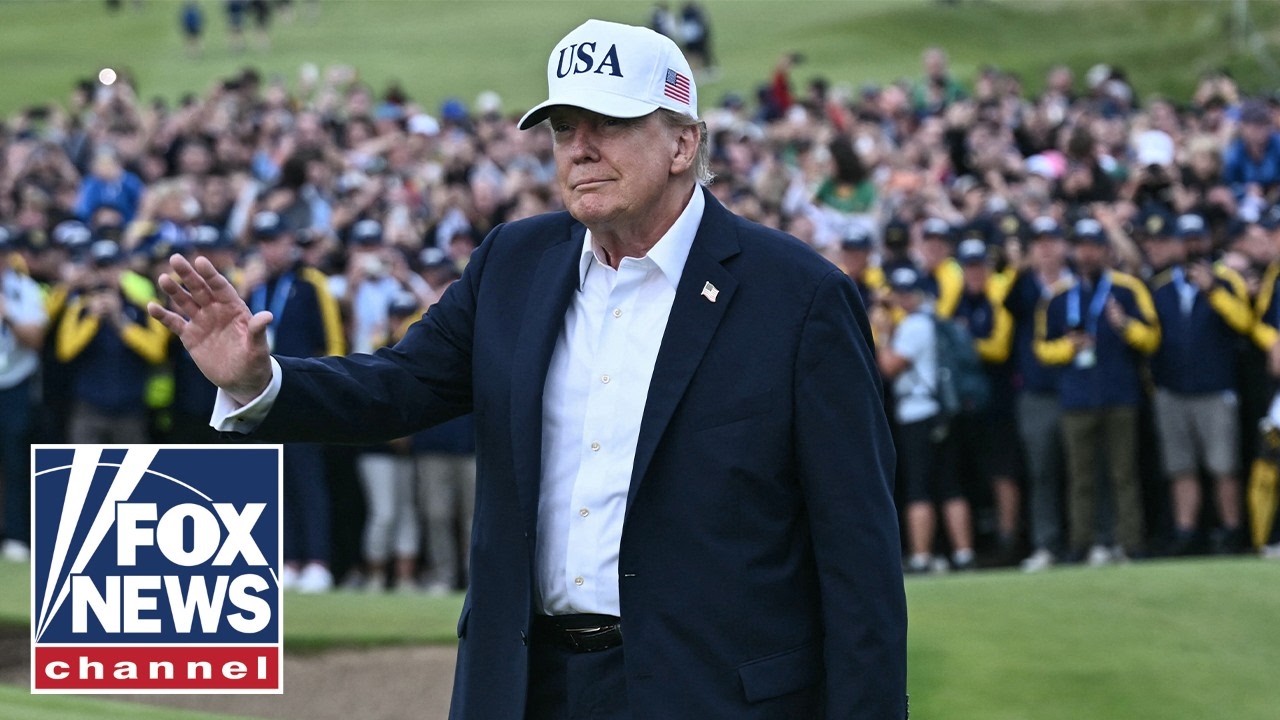 Trump attends 2026 President's Cup at Medinah Country Club