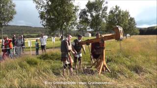 preview picture of video 'Schießen mit der römischen Scorpio mit der Legio XIIII Gemina'