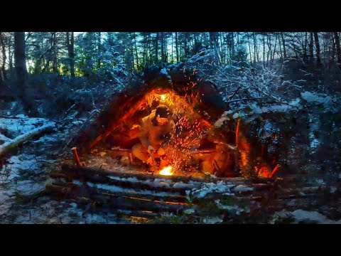 How to Build a Winter Survival Shelter Fast for Freezing Nights