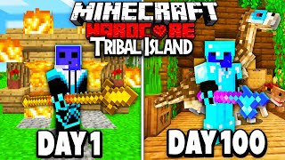 100 days on a Hardcore TRIBAL ISLAND (Stranded!)