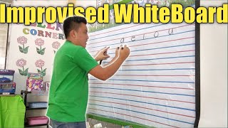 How to Make an Improvised  Whiteboard ? Teacher Michael TV #teacher #contentcreator