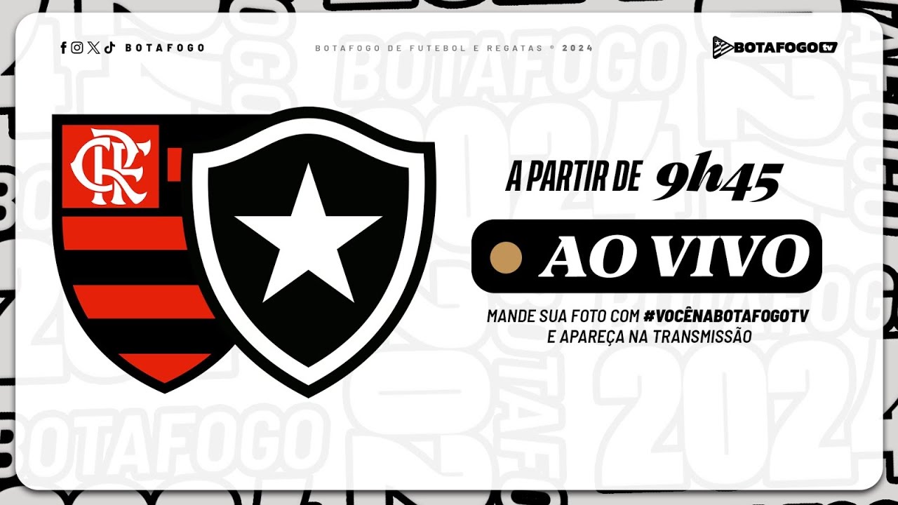 AO VIVO | Botafogo enfrenta o Flamengo na Gávea no Campeonato Carioca Sub-20