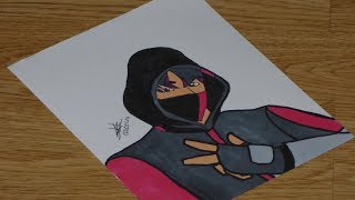00 01 35 comment dessiner le nouveau skin ikonik de la saison 8 l fortnite l - coloriage fortnite skin saison 8