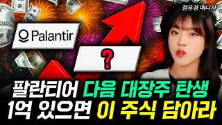 팔란티어 다음 대장주 탄생. 1억 있으면 이 주식 담아라 | 정유경 매니저