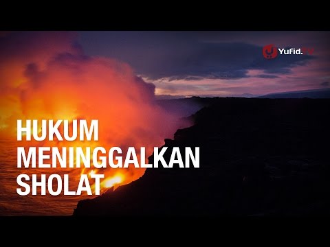 Astaghfirullah... Beginilah Dosa dan Hukum Meninggalkan Sholat - Poster Dakwah Yufid TV