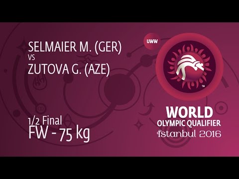 1/2 FW - 75 kg: M. SELMAIER (GER) df. G. ZUTOVA (AZE), 12-5