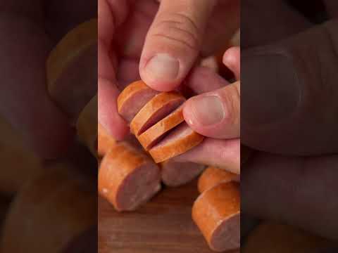 Easy to Make and Eat Hasselback Kielbasa Sausages - Gameday Appetizer!
