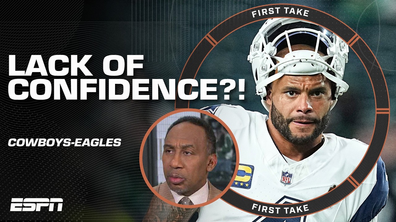 Stephen A. sees a 'LACK OF CONFIDENCE' in Dak Prescott?! 👀 | First Take