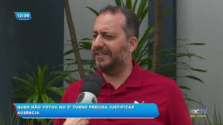 Quem não votou no 2º turno precisa justificar ausência