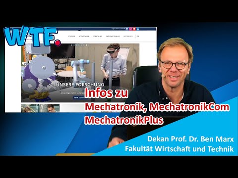 Studieninfotag - Mechatronik Studiengänge kurz im Überblick