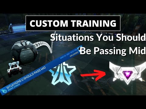 Situations You Should Be Passing Mid - Rocket League...