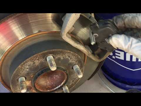 Mazda Rear brake pad (and rotor) replacement. Shown on mazda 6