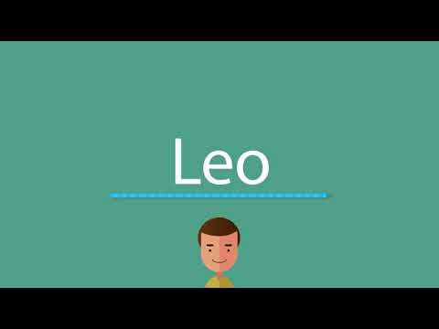 How to pronounce Leo