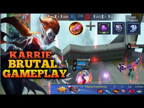 Karrie Insane damage🔥| Aggresive gameplay😮| MLBB