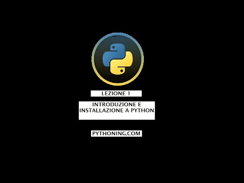 Installazione e introduzione a Python TUTORIAL ITA