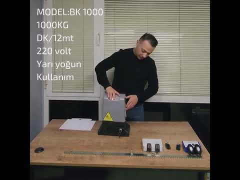 OttoPark Bk-1000-Kg Yana Kayar Kapı Motoru-Bahçe Kapısı Motoru Seti Açıklayıcı Video