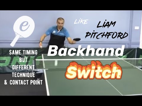 Backhand switch down the line (Liam Pitchford Style - eBaTT Tutorial P1st May 2019