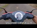 Gas Mentok Segini Top Speed Honda Beat Karburator
