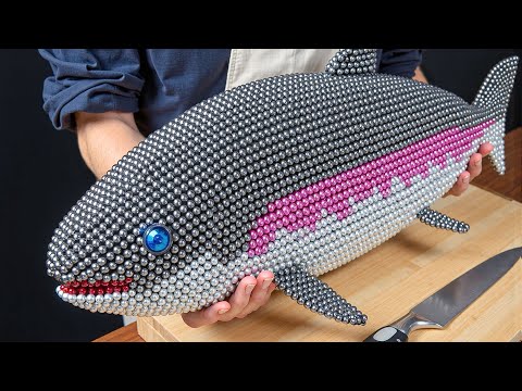 MAGNET SHARK Catch & Cook IRL! Satisfying ASMR Stop Motion
