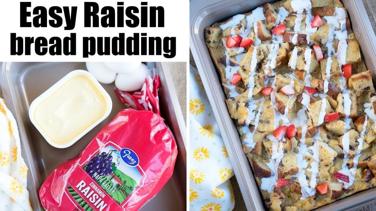 EASY Raisin Bread Pudding
