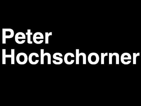 How to Pronounce Peter Hochschorner Slovakia Bronze Medal Canoe Double London 2012 Olympics Video