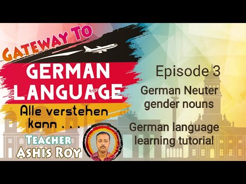German language A1 - Neuter Gender (episode 3)