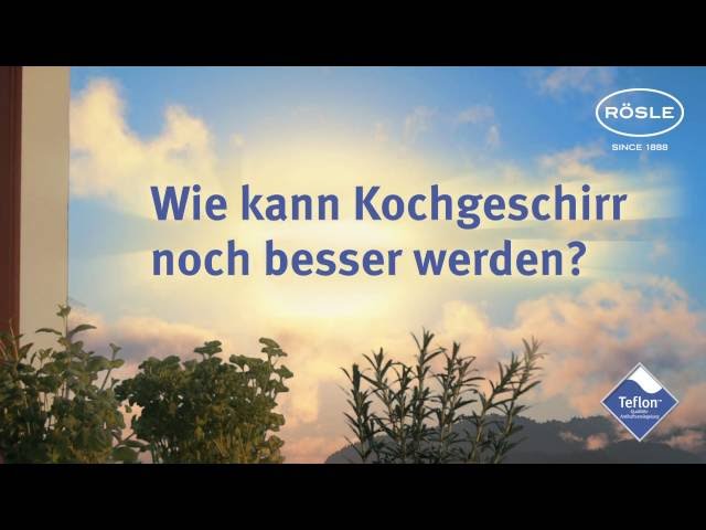 Vidéo teaser pour RÖSLE Pfannen mit Teflon-Radiance-Versiegelung: optimiert für Induktion