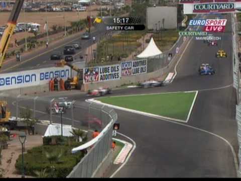 FIA Formula 2 crash in Marakesh