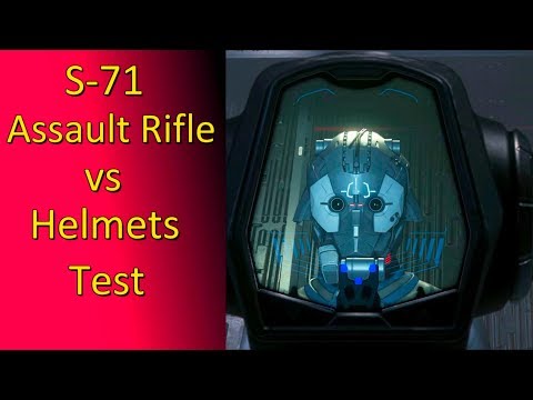 3.8.1 S-71 Assault Rifle vs helmets test