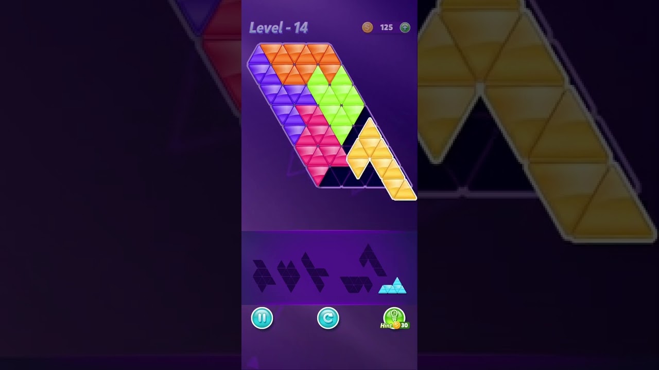 Block!Triangle puzzle:Tangram⬅️Level 14 Advanced