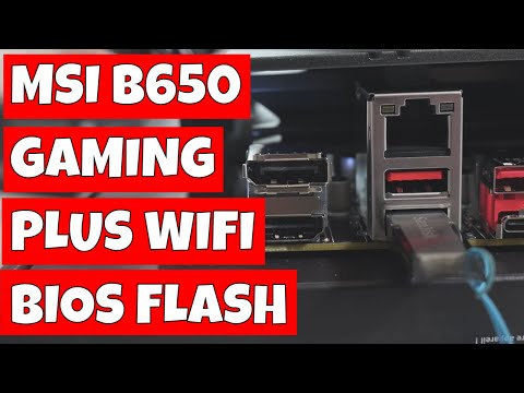 How To Use MSI mflash USB Flashback B650 Gaming Plus WiFi Update Bios