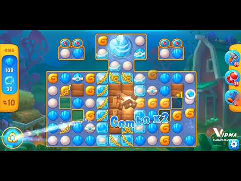Fishdom. 4195 super hard level no boosters and diamonds