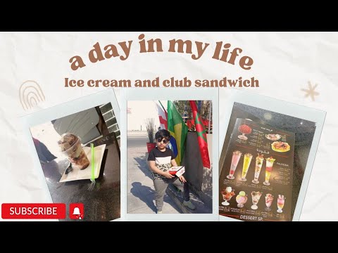 Armaan enjoying ice cream in this hot weather || Burj Al khaleej cafeteria|| @burjalkhaleej6882